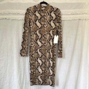 Snake print dress
